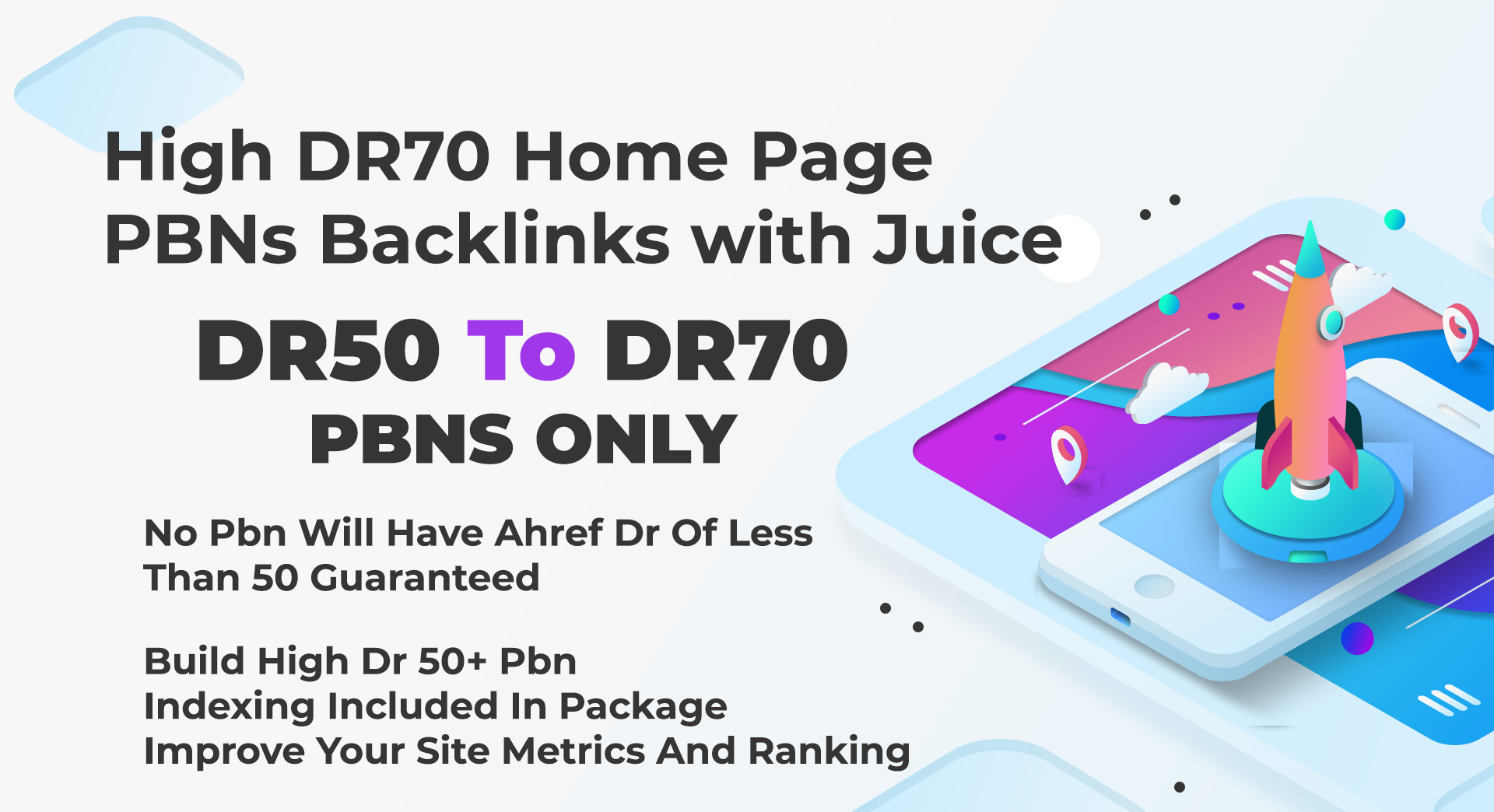 100 DA51+ To DA70 Home Page Aged PBNs Backlinks - Improve Site Metrics & Ranking 