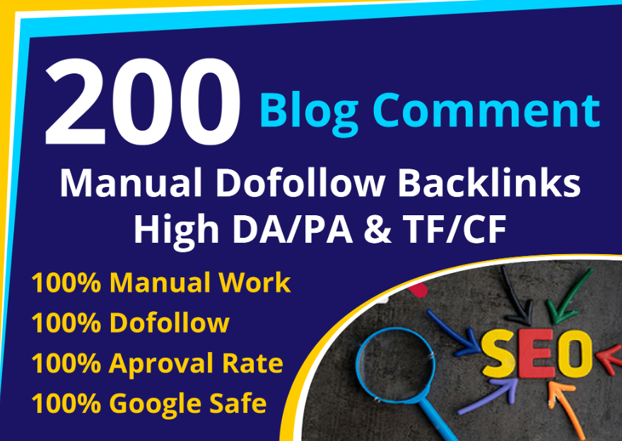 Create Manual 200 High Quality Dofollow Blog Comments