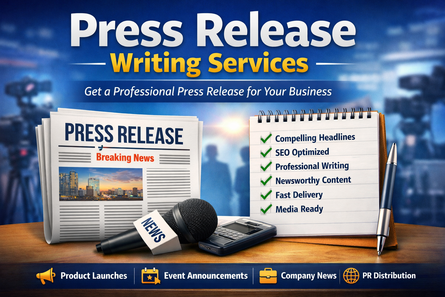 write a professional press release for your business