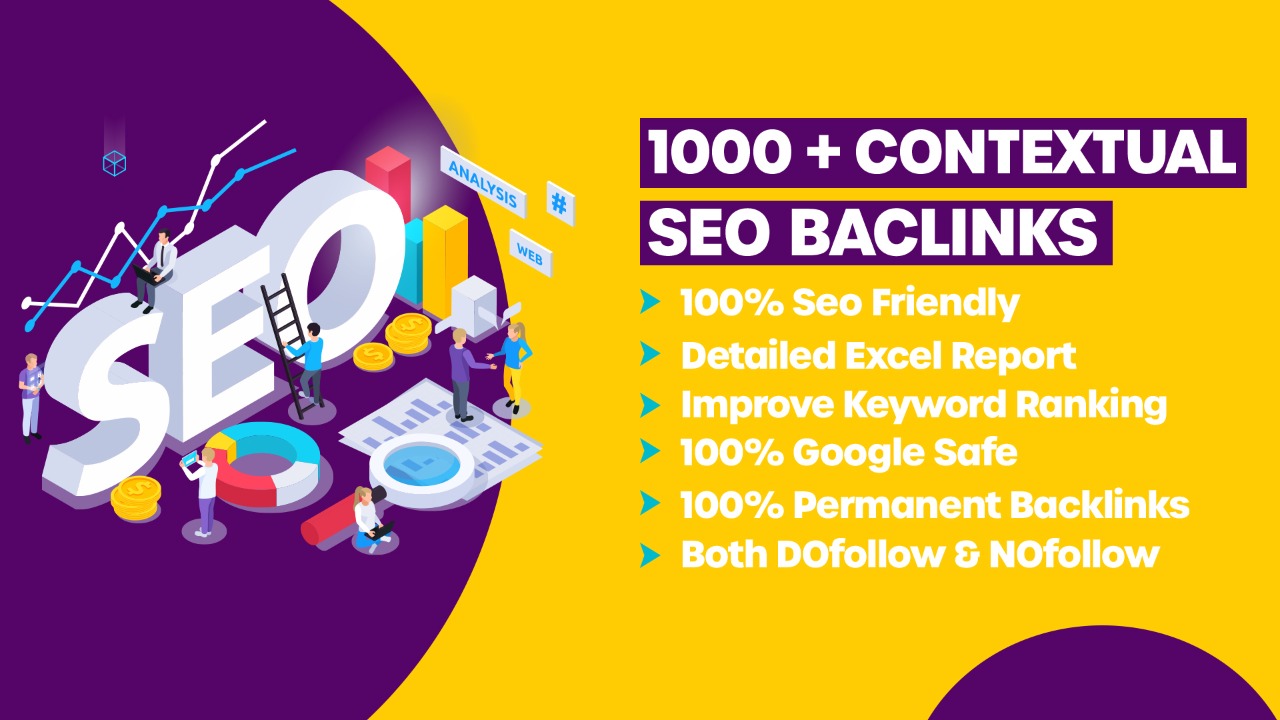 I will create 1000 High Quality SEO Contextual Backlinks