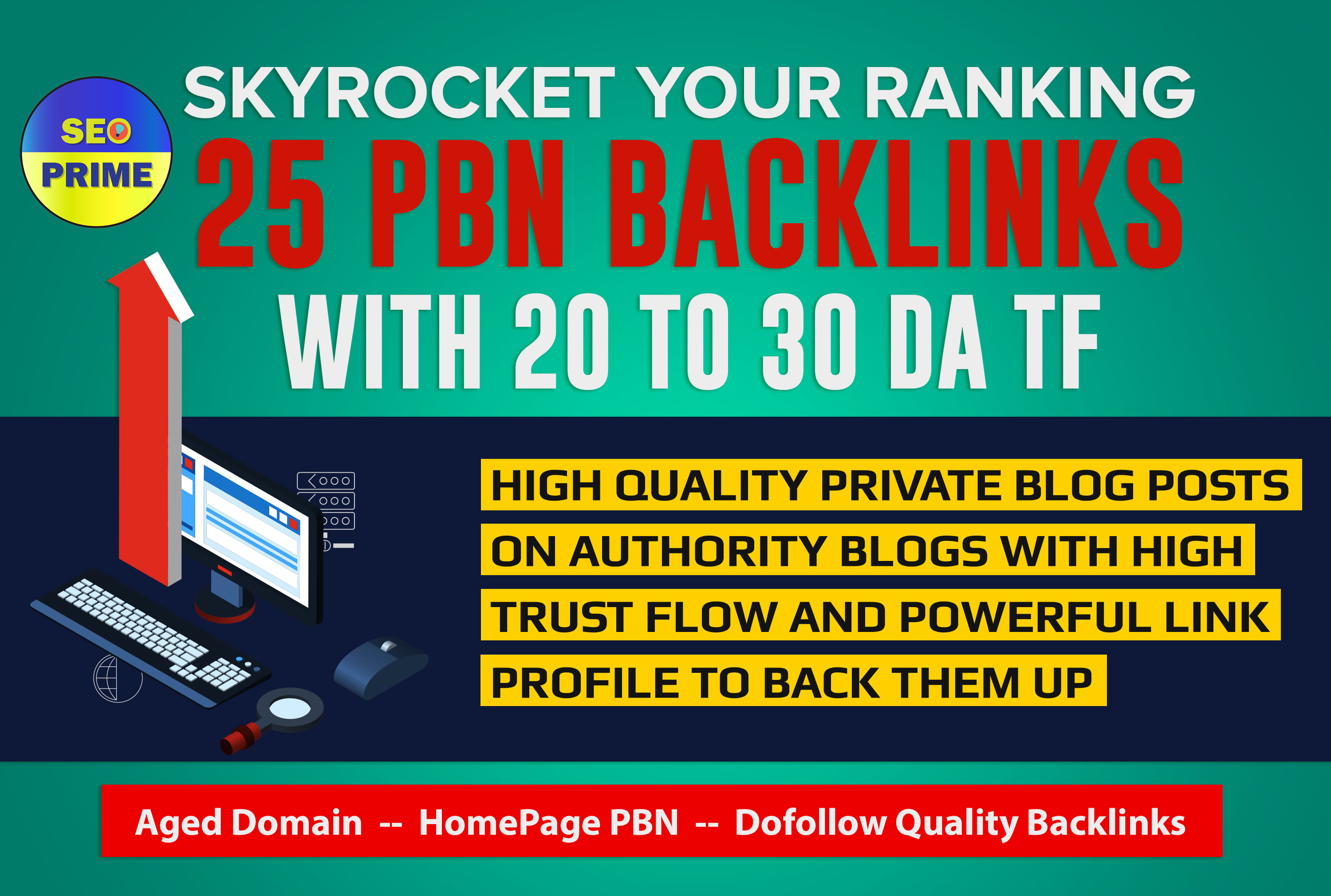 25 Aged Homepage PBN Backlinks with High Metrics And Low Spam