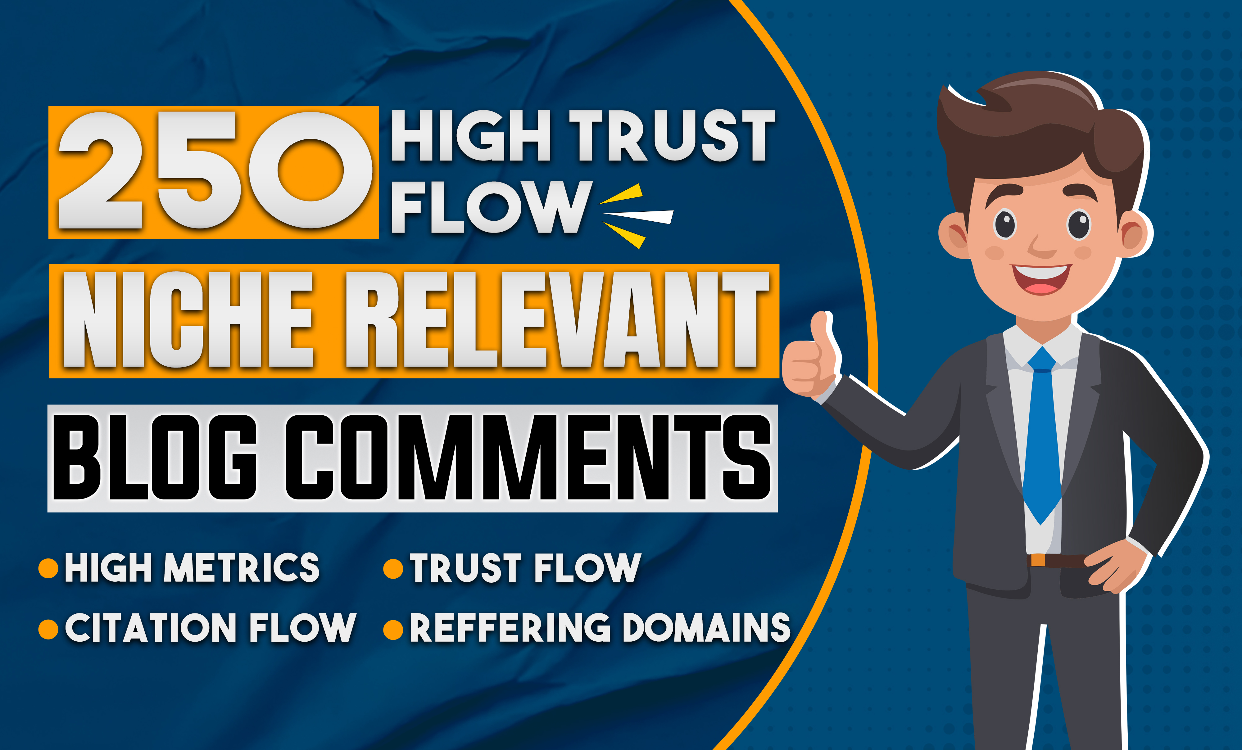 250 High DA Niche-Relevant Blog Comment Backlinks to Improve Your SEO