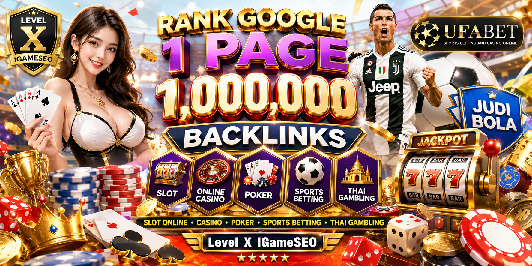 Rank Google 1 Page 1000000 Backlinks Slot Online Casino Poker Sports Betting Thai Gambling Websites