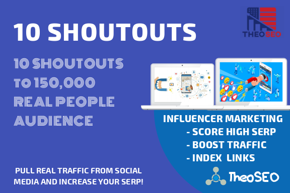 Organic Shoutouts - 10 Shoutouts 100,000 Real Audience - High Quality Signals