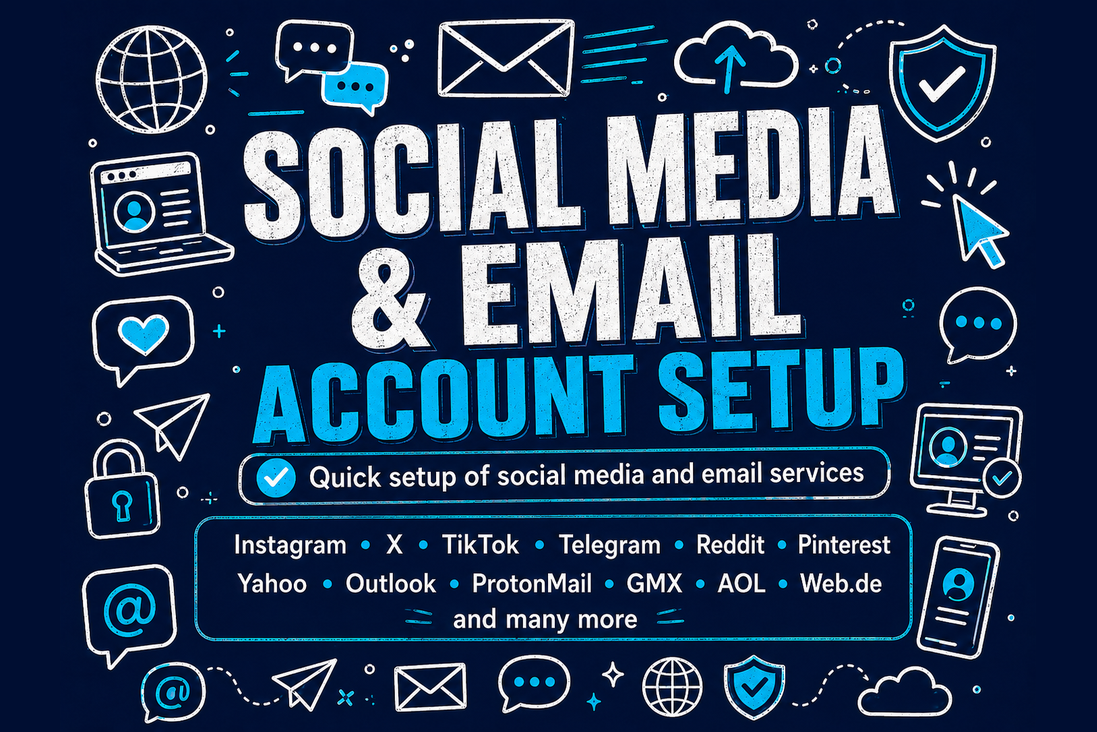Get 1 new user/pass for a platform, email service or other online service