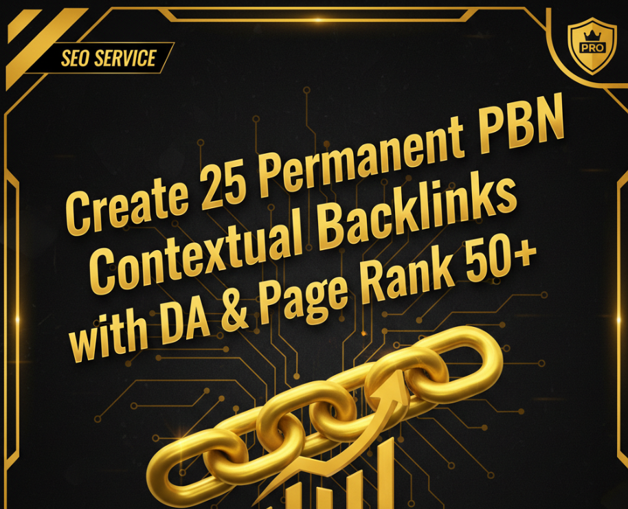 create 25 permanent PBN contextual backlinks with DA ...