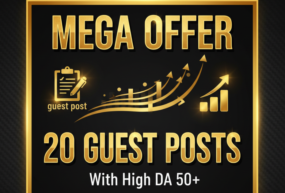 Build 20 High Metrics guest posts to boost your SEO