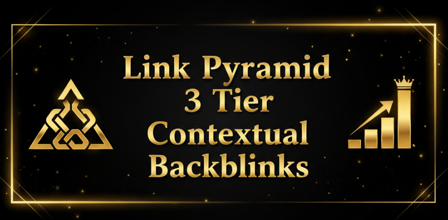 I will build 3 tier contextual backlinks for SEO rank...