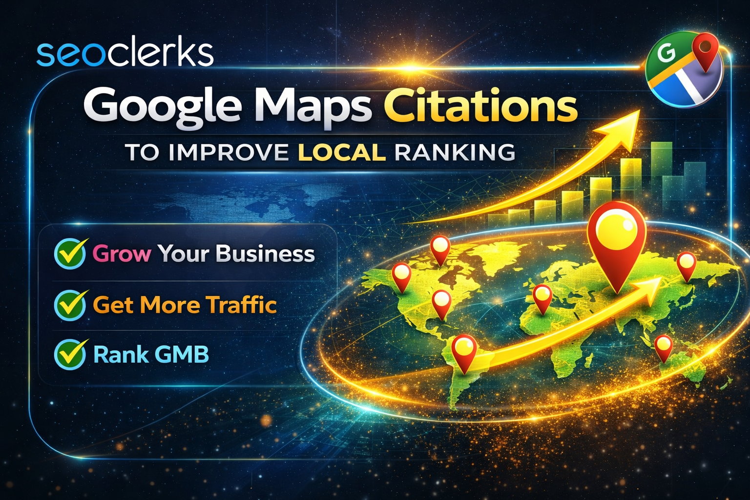 I will Create 30 Google Maps Citations to Improve Loc...