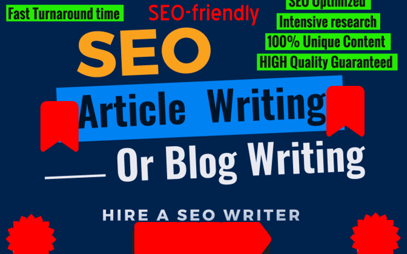 I will Write 10 SEO friendly 1500 words for Each Unique Article on Your Niche