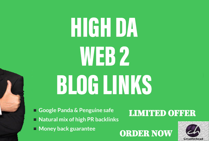 High DA DR Web 2 Blog Posts Links With unique article only