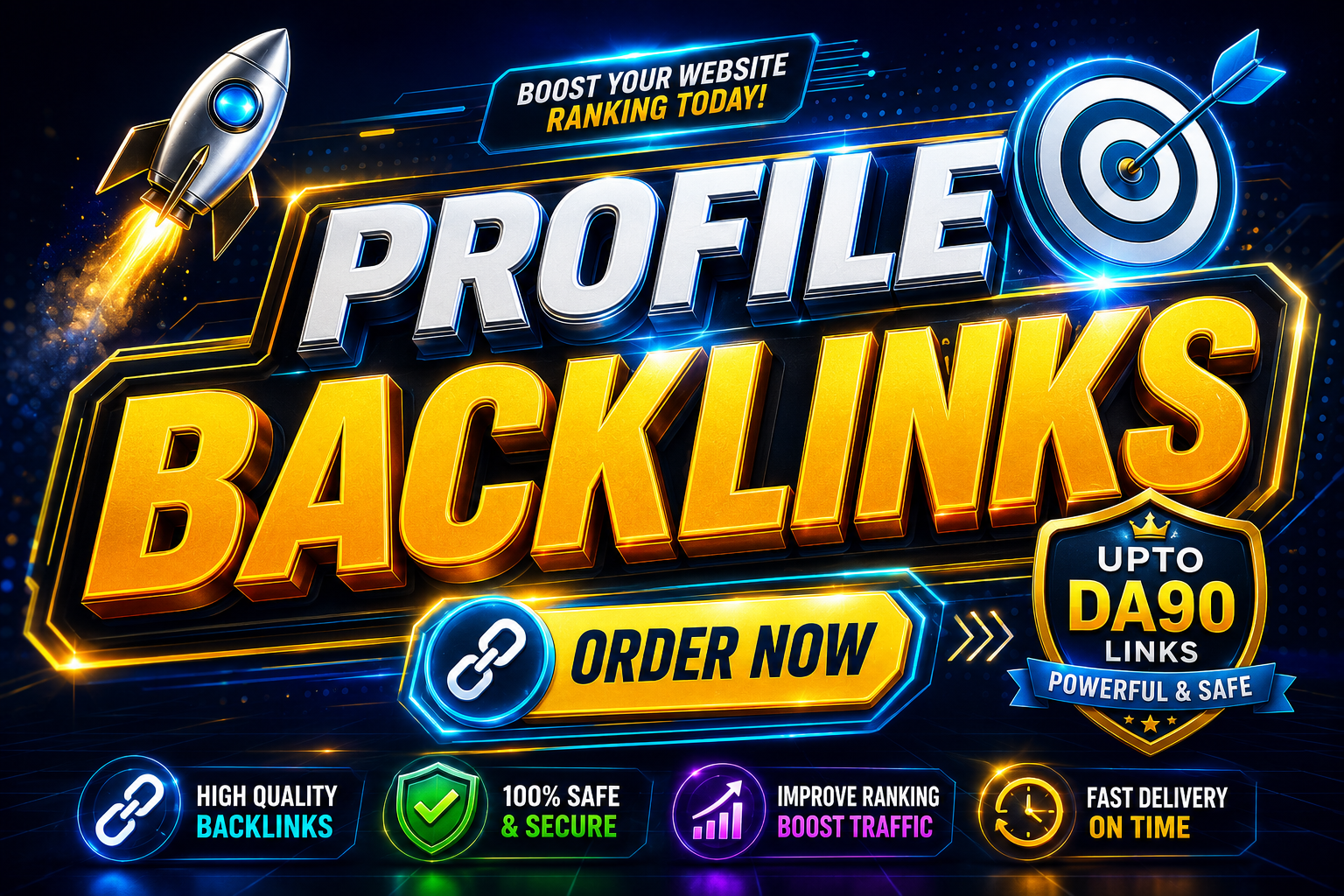 I will do Affordable Profile Backlinks on DA Sites - ...