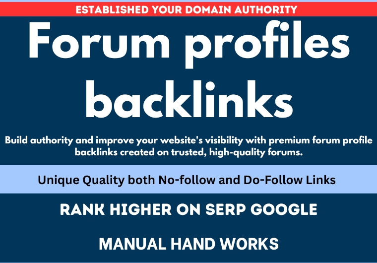 Create 360 High Quality SEO Forum profiles backlinks ...