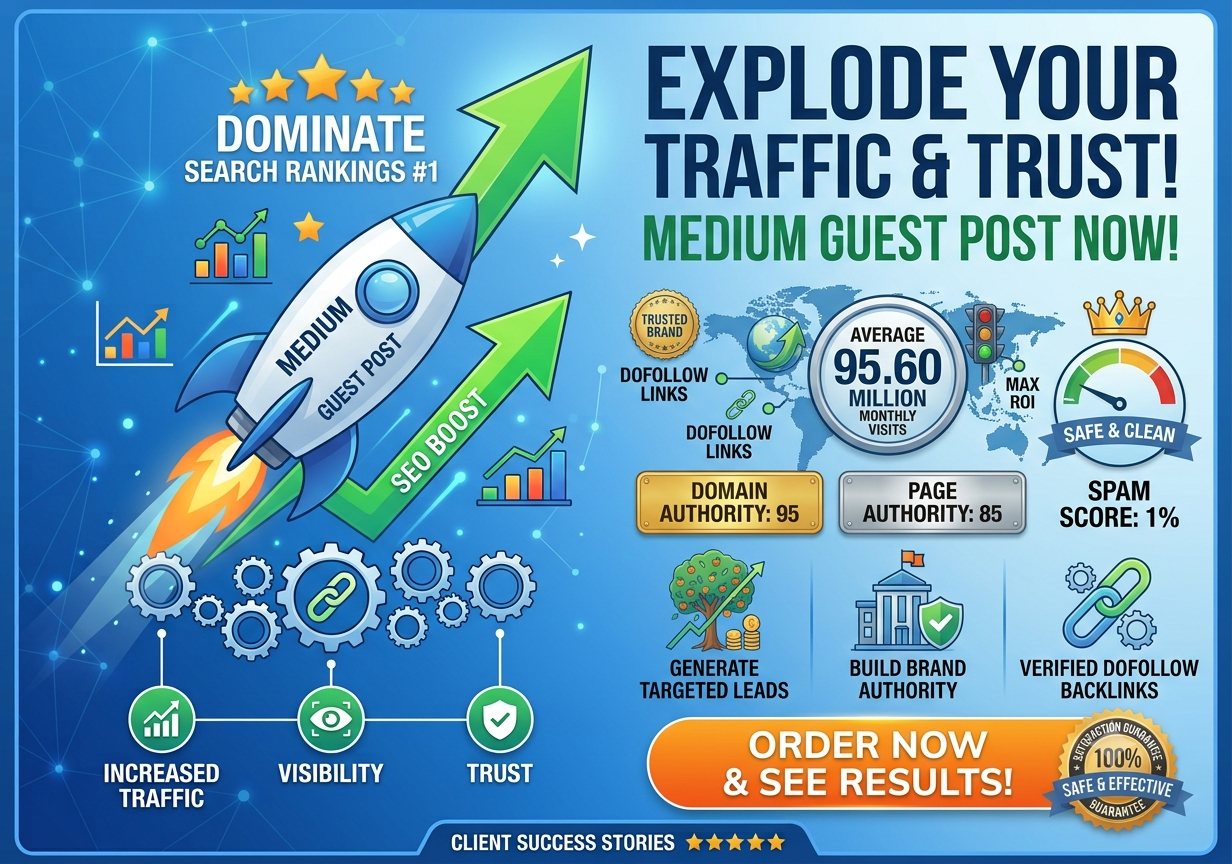 Publish an Article Post Medium DA 95 Permanent Backlinks Natural Indexing Rank in Google