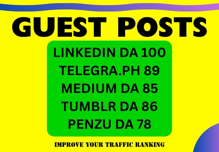 Write & Publish 12 Unique Guest Posts 800+ Words ...