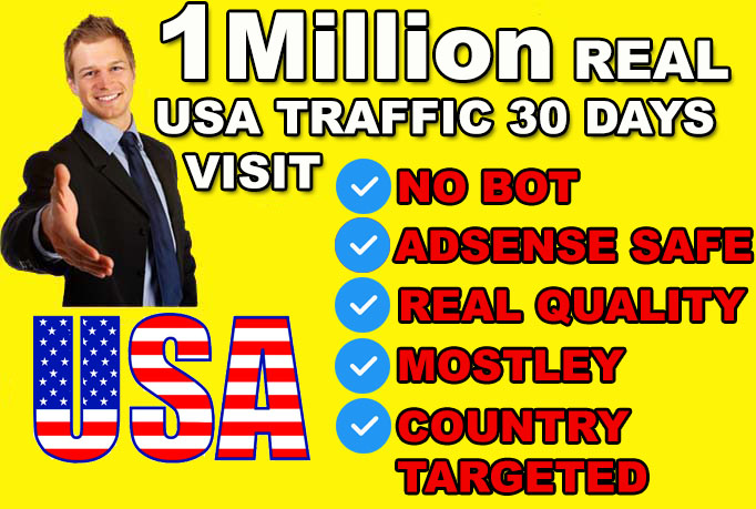 1,000,000 US Visitors for Traffic & Visibility Boost