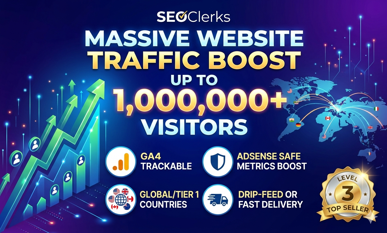 Ultimate Traffic Package High Quantity Worldwide Visi...