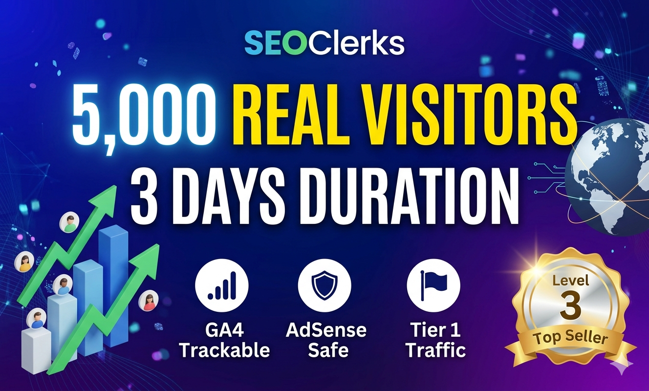 100 Google Analytics GA4 Trackable Organic Traffic Sa...