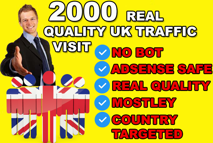 Premium UK Organic Traffic: 100% Real Quality Visitors