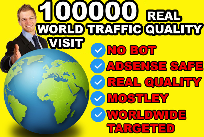 100,000 Worldwide Website Visitors in 30 Days &ndash; Real Global Traffic