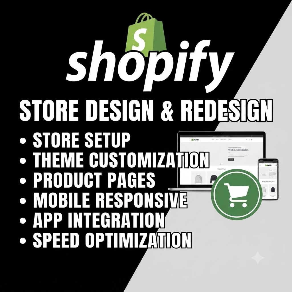 I Will Design or Redesign Your Shopify Store &mdash P...
