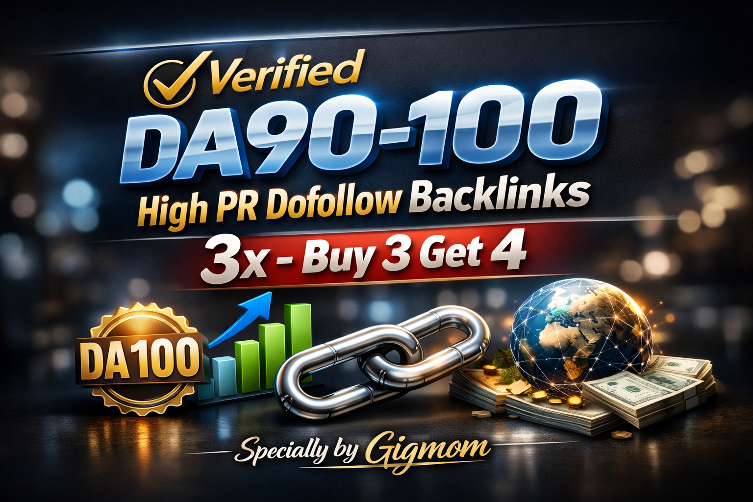 Verified 25 DA90-100 High PR Dofollow Backlinks -3x -...