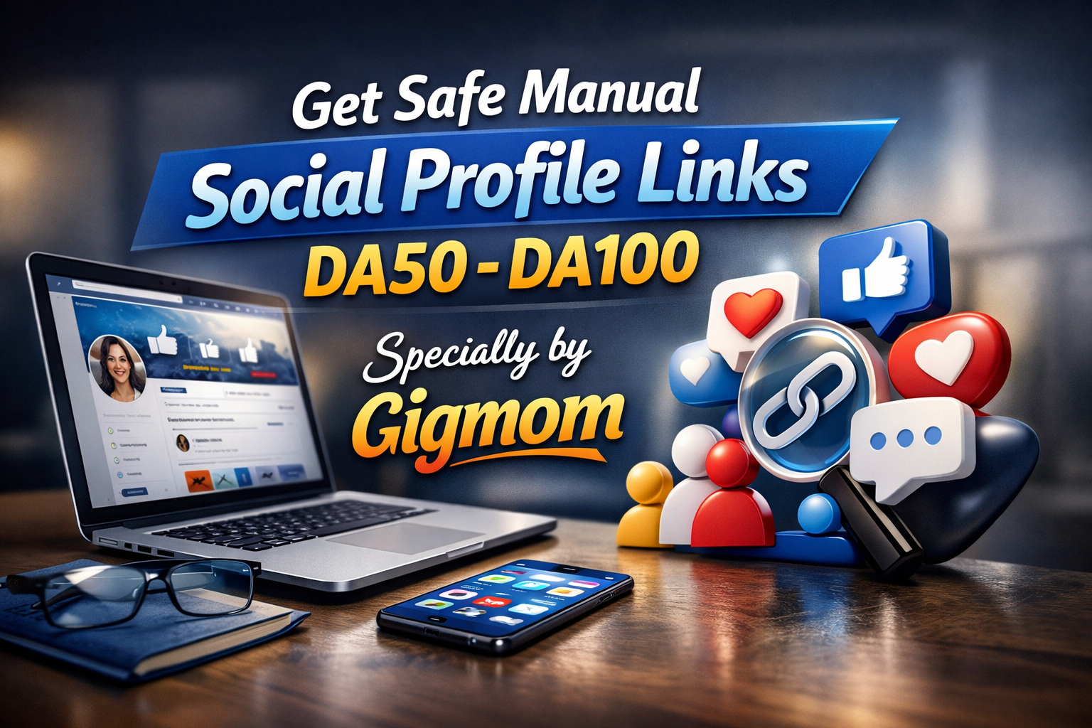 Get Safe Manual 100 Soocial Profile Links(DA50 - DA100)