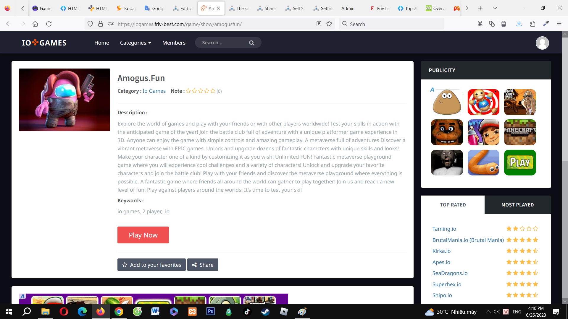 Share Source Code Web Game HTML5 & Flash