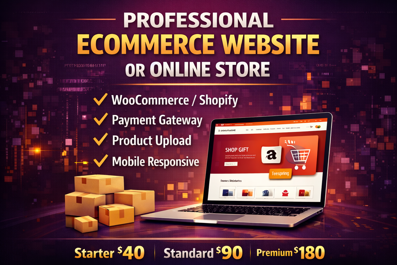 I Will Build a Professional eCommerce Website or Onli...