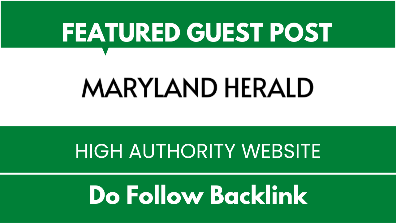 I will publish a guest post on Maryland Herald, Mary...