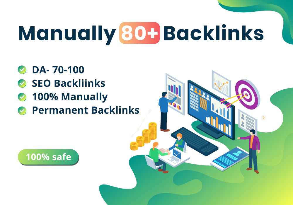 DA70-100 MANUALLY 80 + TOP BACKLINKS FROM THE INTERNET( GOOGLE LATEST UPDATED)