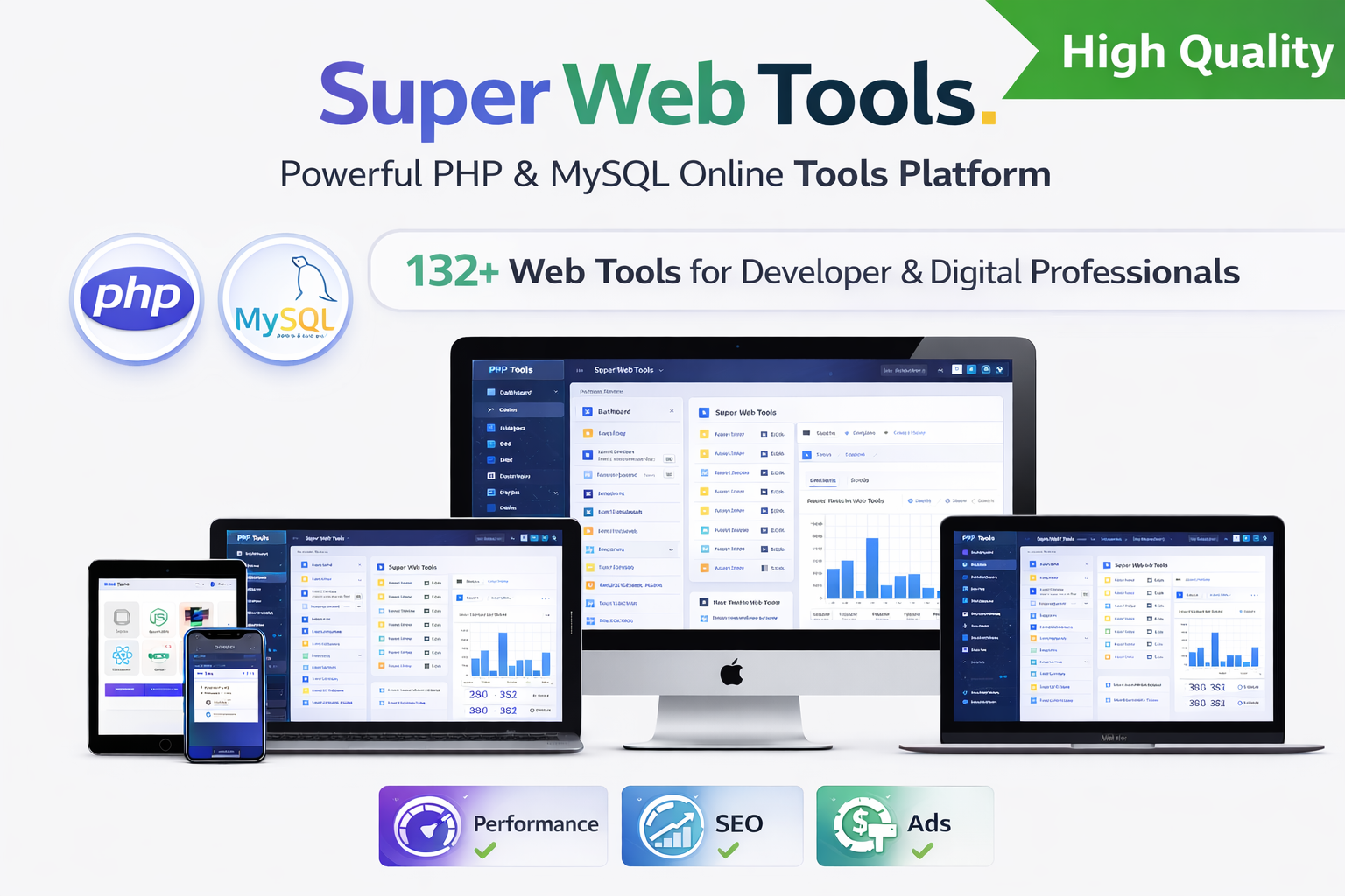 Super Web Tools &ndash; PHP Online Tools Script (132+ Tools) | Full Source Code