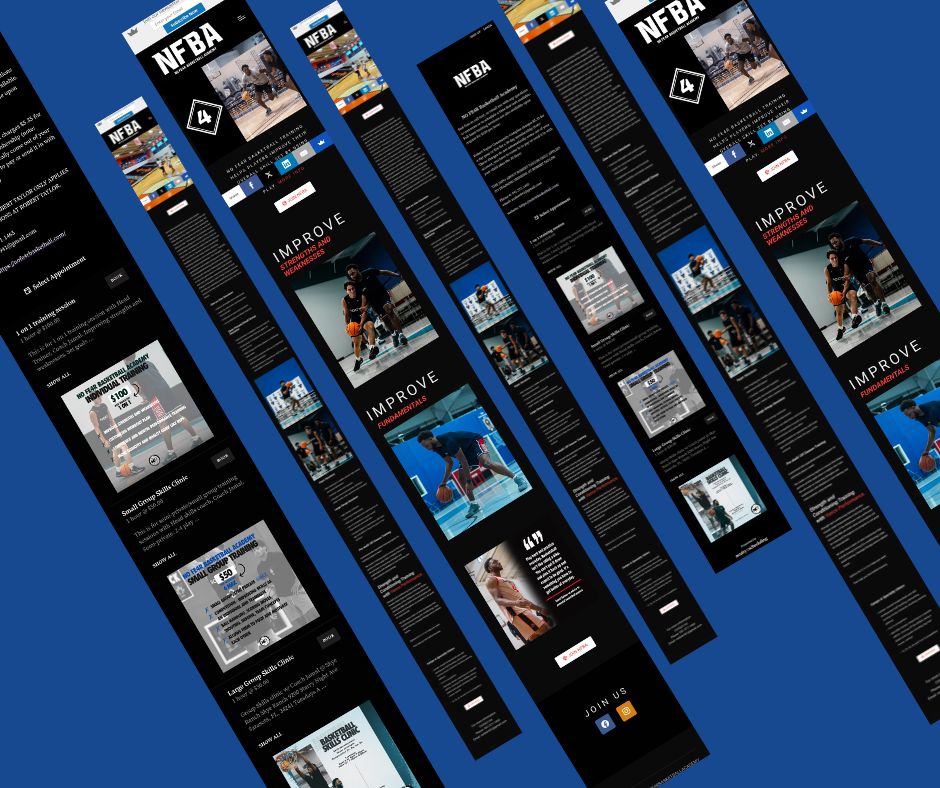 Website design for services, blog, appointment