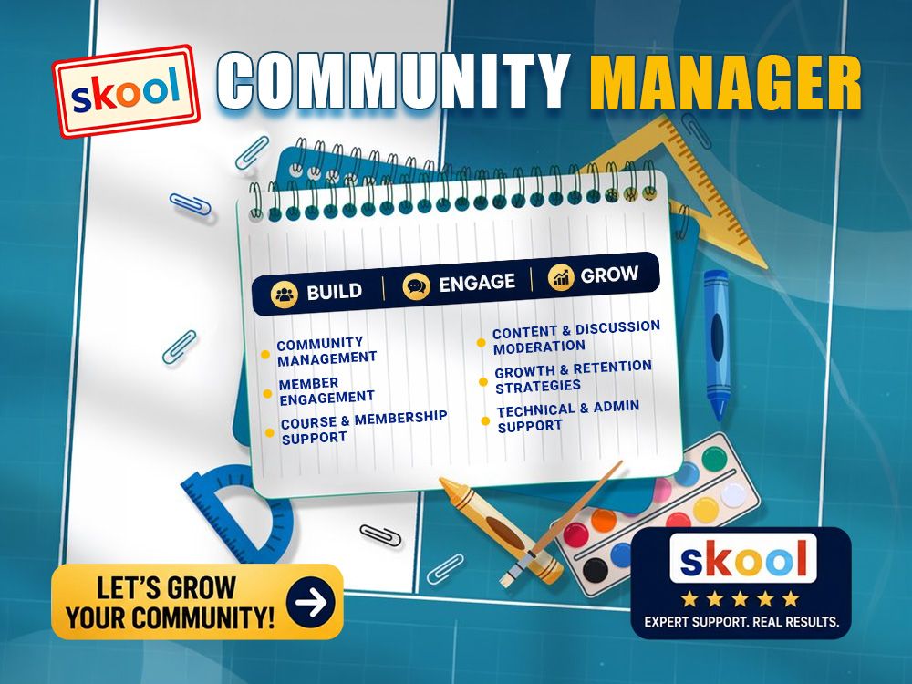 Skool Community Management Posts, Course, Engagemen...