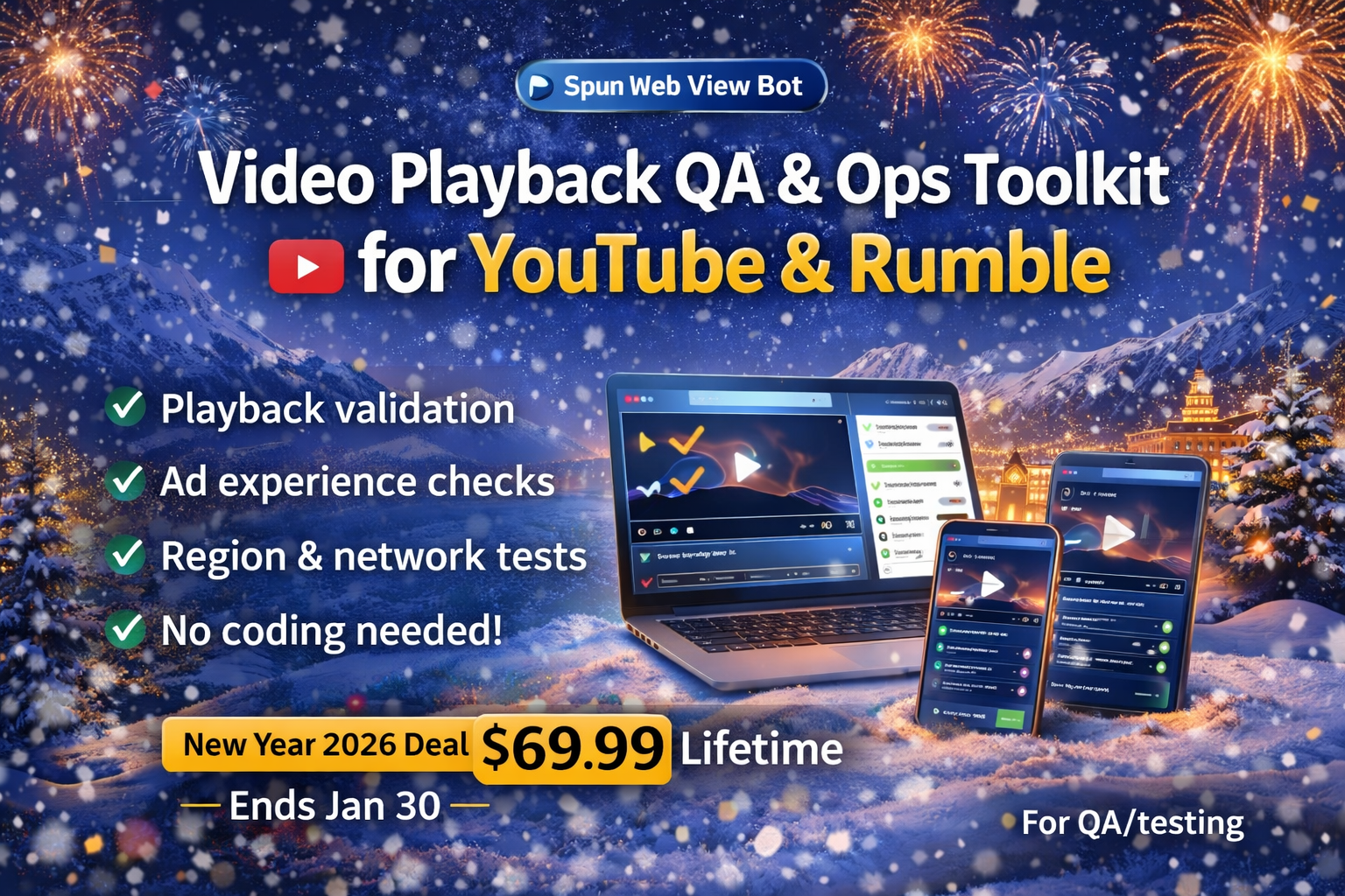 Spun Web View Bot: Automated Tube & Rumble Growth