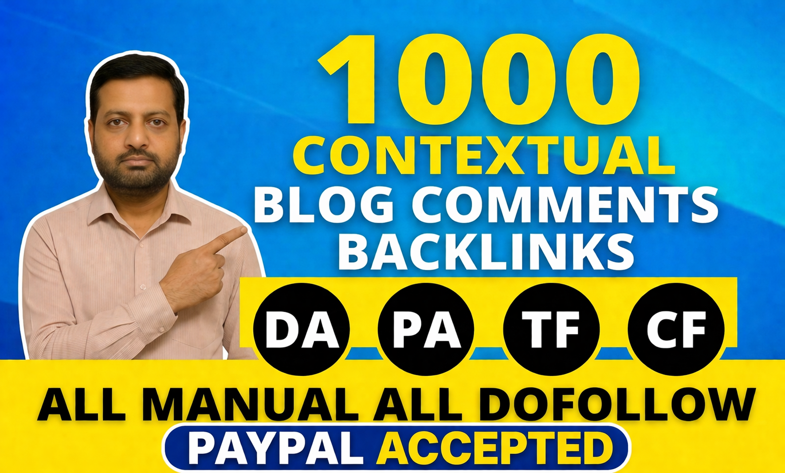 I will build 1000 manual contextual do-follow blog co...