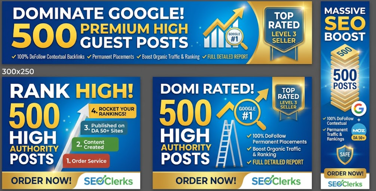 Publish 500 Premium DA 50+ Guest Posts for instant To...