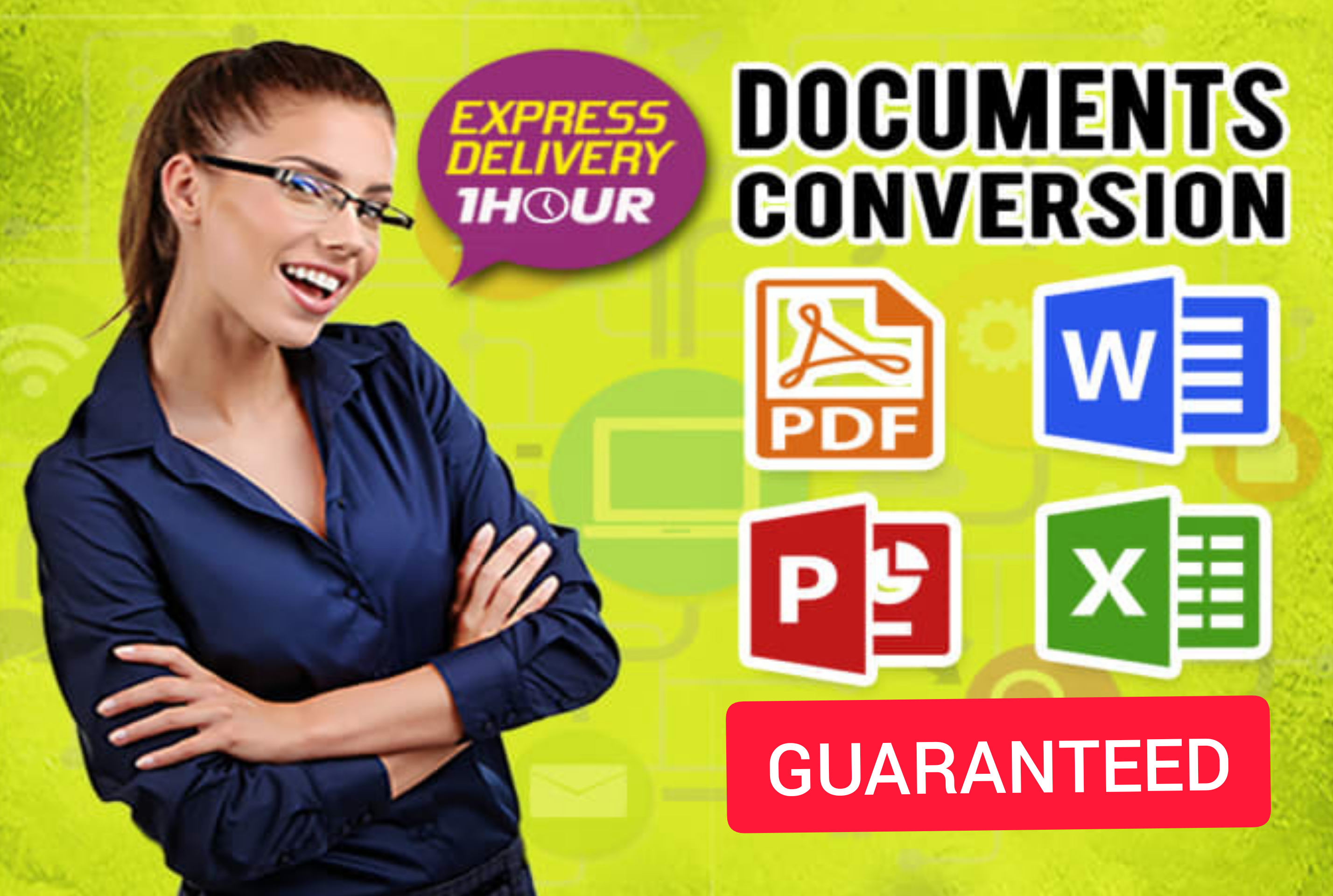 Document CONVERSION I will Convert PDF to Excel or Word or Into any Desired Format