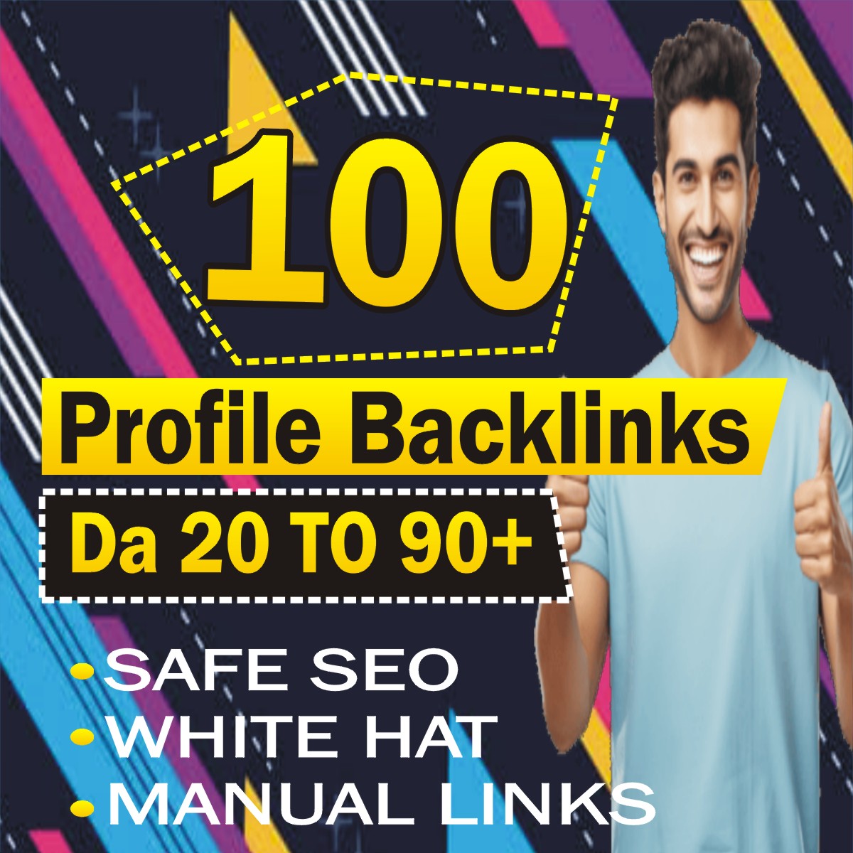 I will create 100 high quality SEO profile backlinks ...