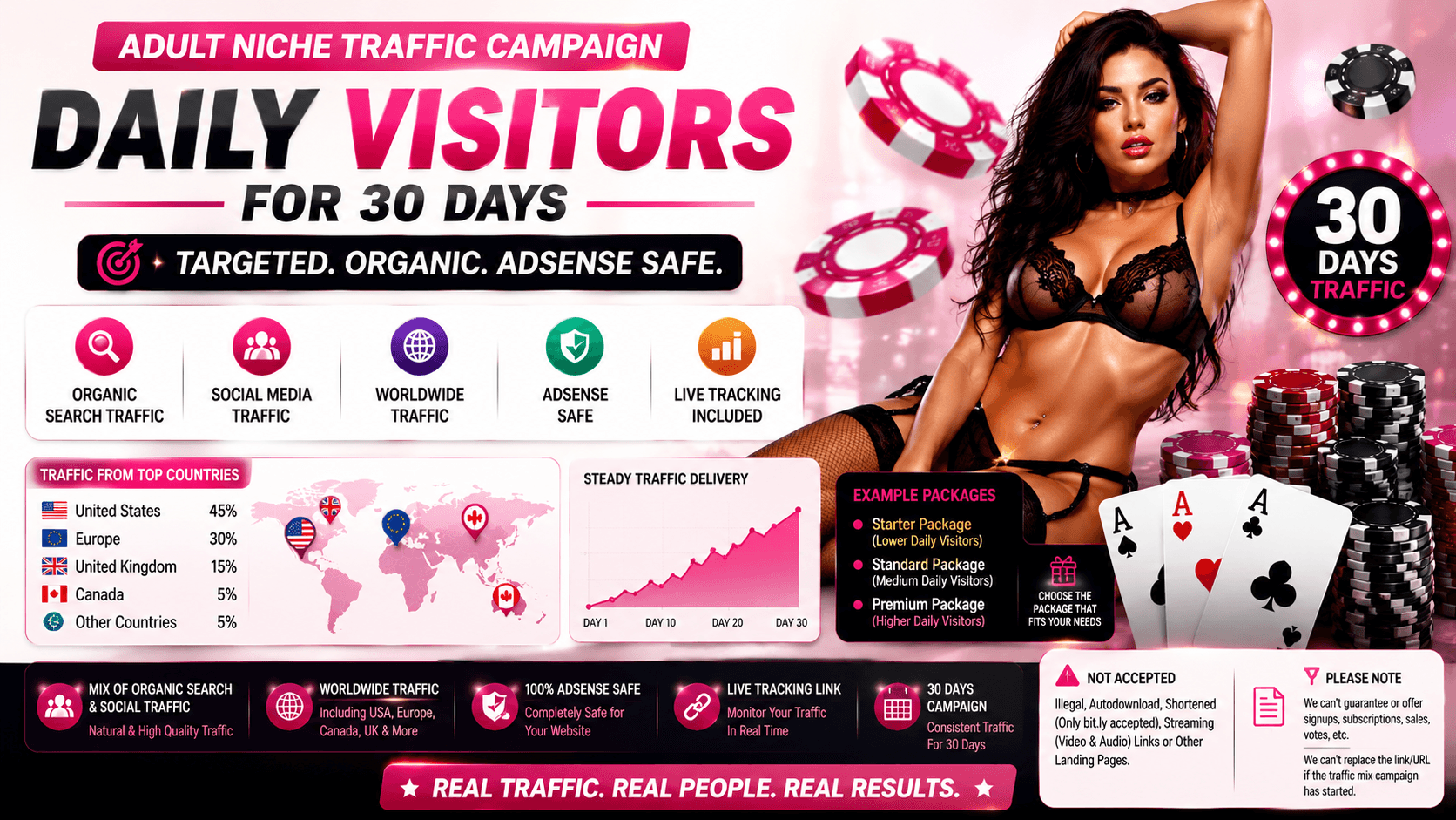 Adult Website Traffic & Visibility Campaign &ndash; 30 Days