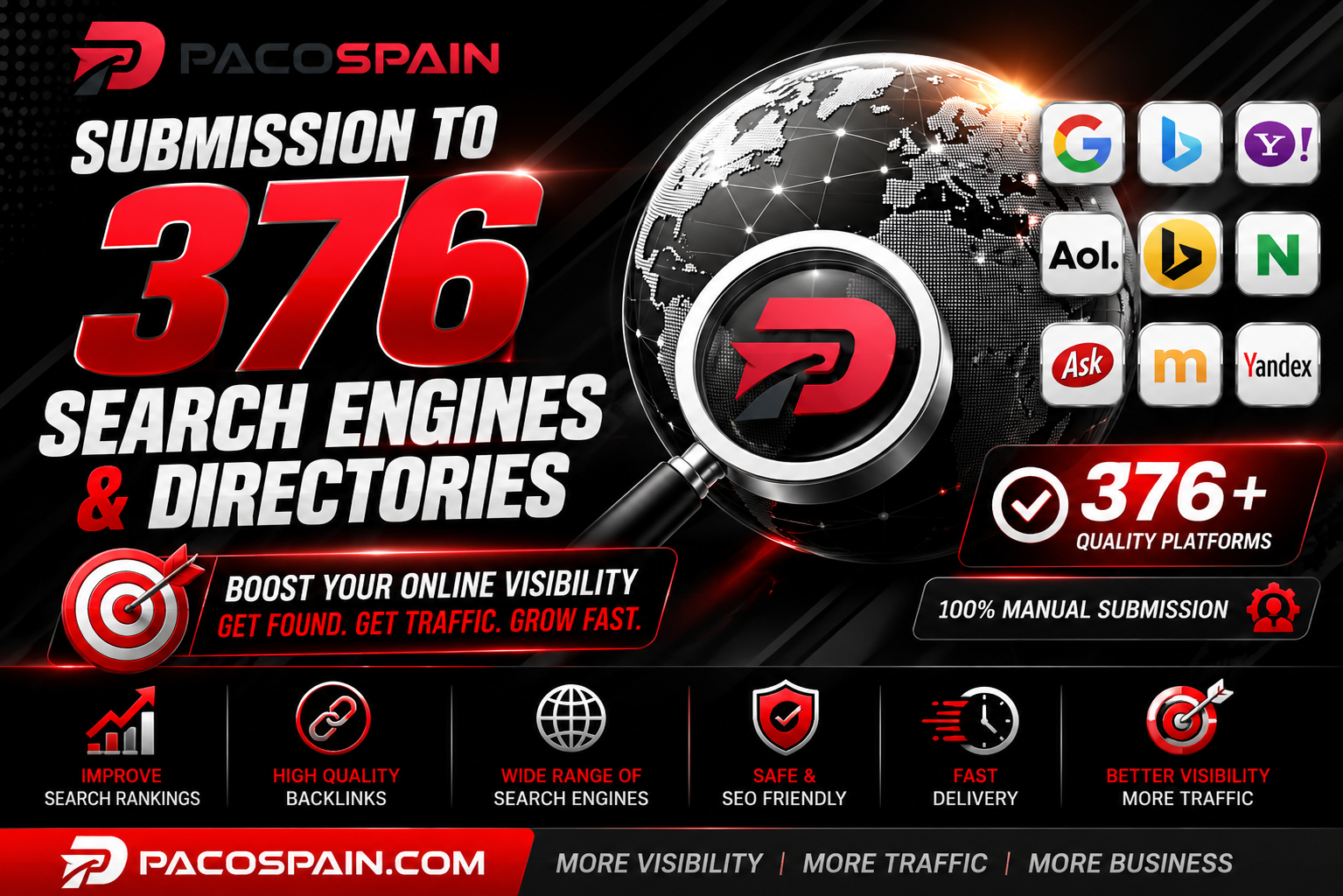 add your website to 376 search engines and directorie...