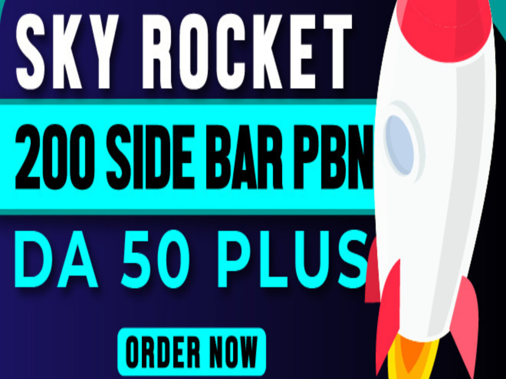 You will get Powerful 200 PBN DA/DR 50+ Sidebar Homepage Backlinks