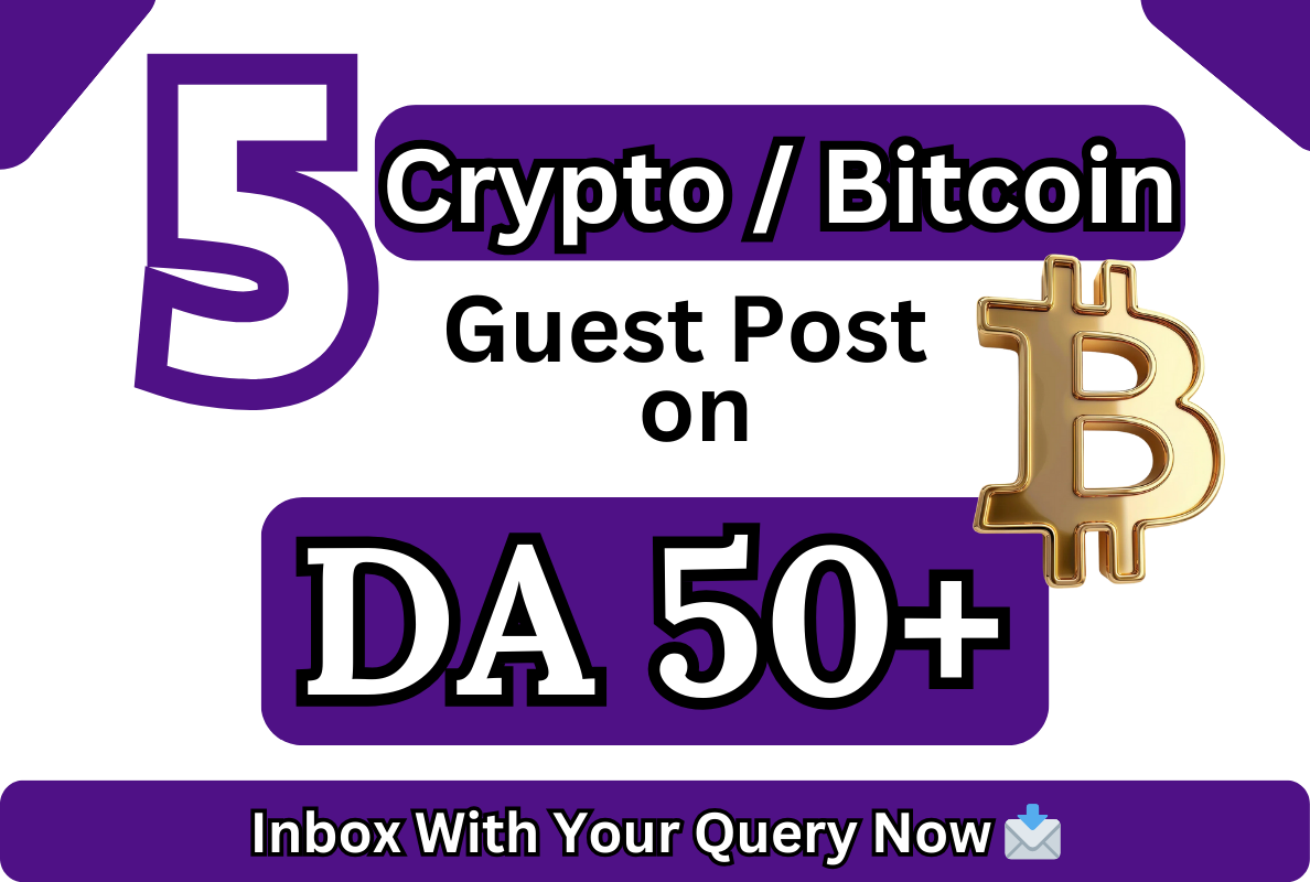 5 Guest Posts on DA50+ Websites - Write & Publish