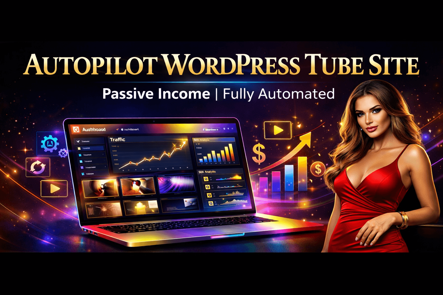 I will build autopilot legal Adult tube WordPress web...