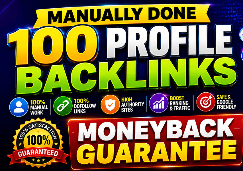 Get Manually done 100 Profile Back links PR10-PR3 Aut...