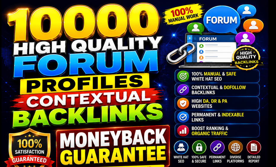 Get 10000 High Quality Forum Profiles contextual back...
