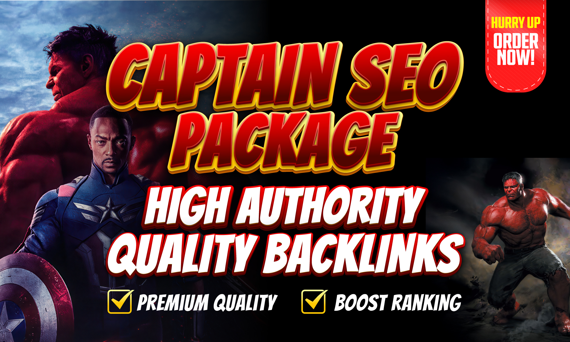 Captain SEO Package Premium High Authority Backlinks ...
