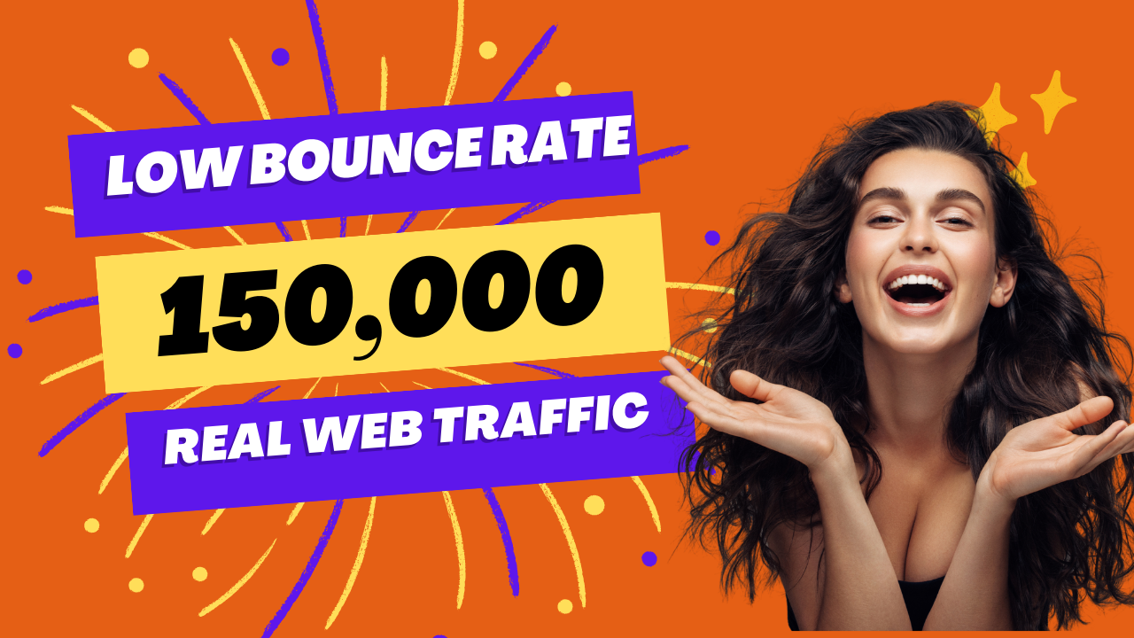 150,000+ Real HUMAN Organic web TRAFFIC from USA/CANA...