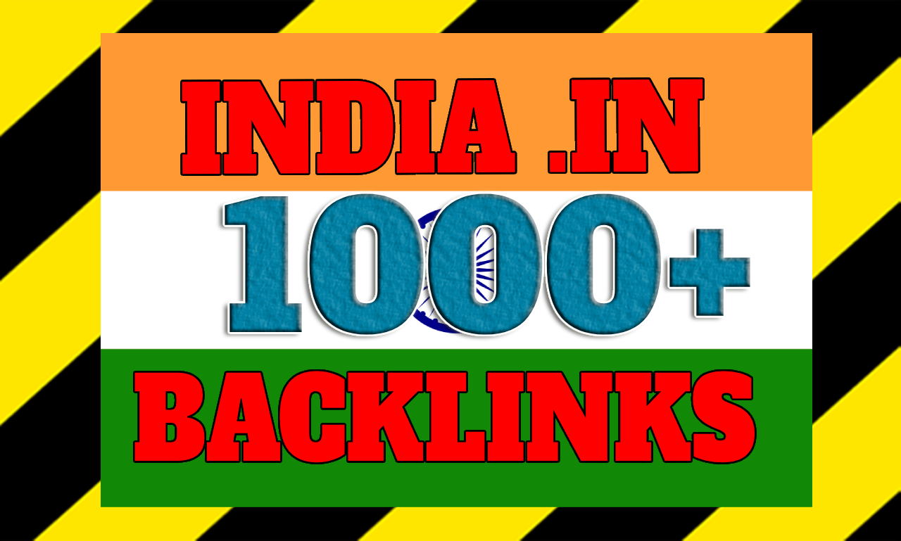 1000+ India based domains IN backlinks