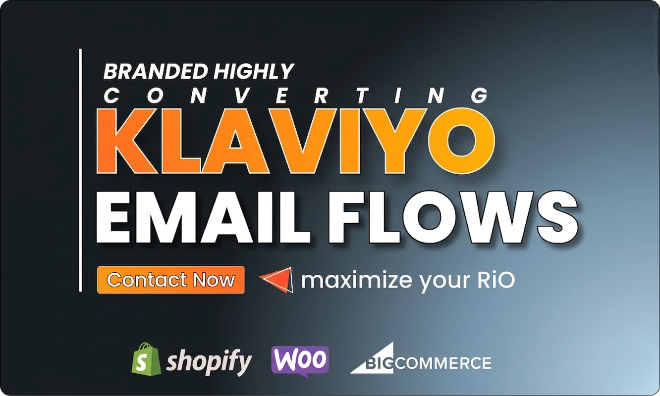 I will setup advanced klaviyo email flows in shopify